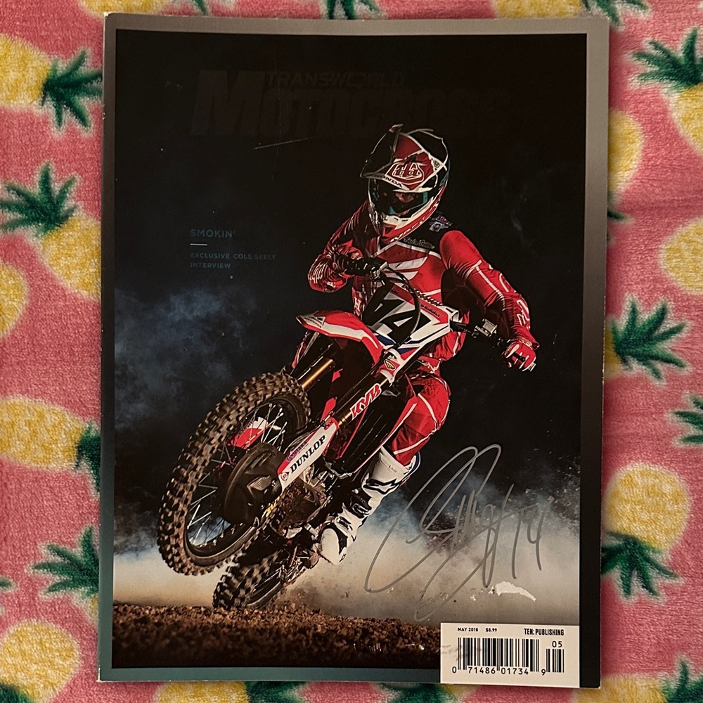 Cole Seely signed transworld Motocross Magazine
